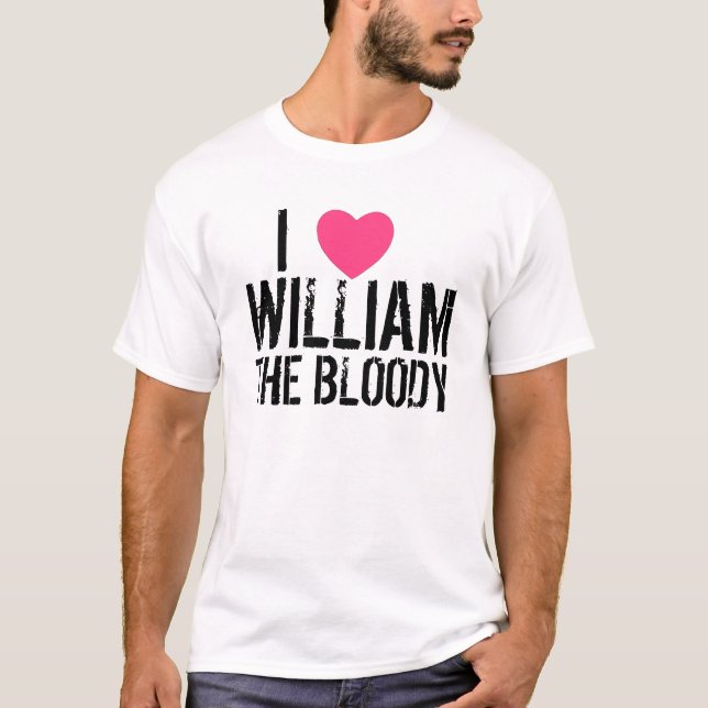 T-shirt léger de William du coeur I (Devant)