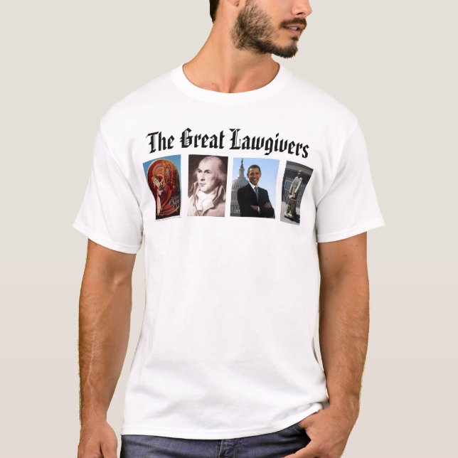T-shirt législateur, James Madison, icône Moïse et le (Devant)