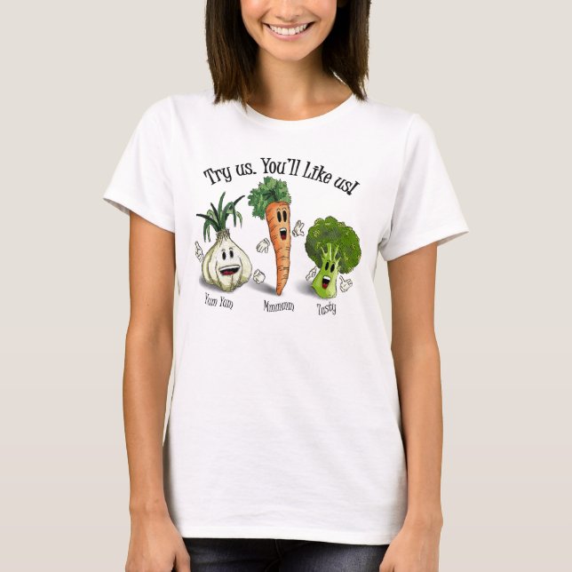 T-shirt Légume - jugez-nous. Vous nous aimerez ! (Devant)
