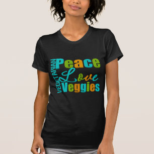 T-shirt Légume végétarien d'amour de paix