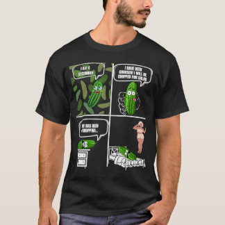 T-shirt Légumes Concombre  Adulte Sarcasme Humour Concombr