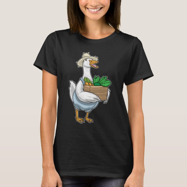 T-shirt Légumes de l'éleveur de canards (Devant)