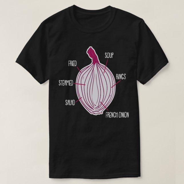 T-shirt Légumes d'oignon 1 (Design devant)