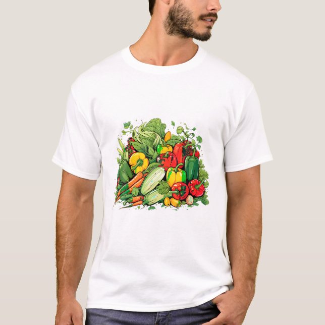 T-shirt légumes fruitiers Idée (Devant)