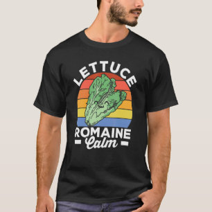 T-shirt Légumes Romain Calme Veggie Food Végétarien