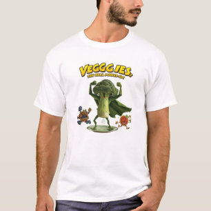 T-shirt Légumes Superhéros Broccoli Puissance