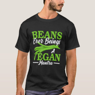 T-shirt Légumes végétariens Haricots sur Mantra Légumes Ve