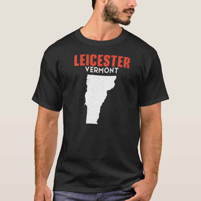 T-shirt Leicester Vermont USA State America Travel Vermont (Devant)