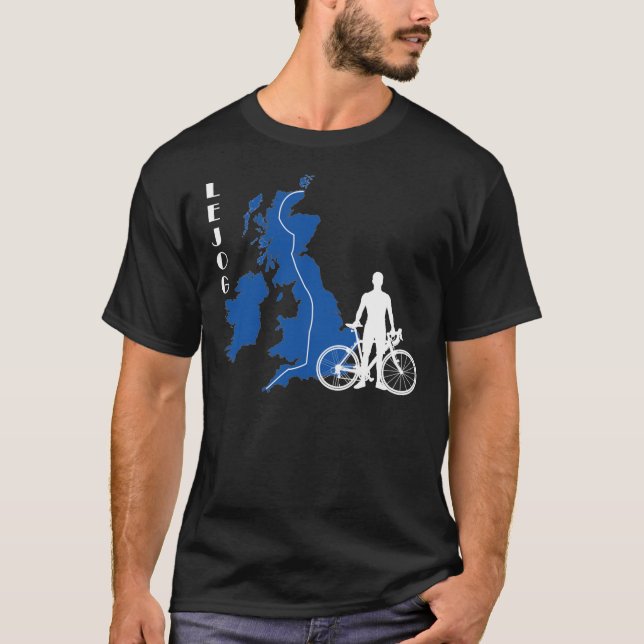 T-shirt LEJOG Lands End to John O&x27;Groats (Bluewhite) F (Devant)