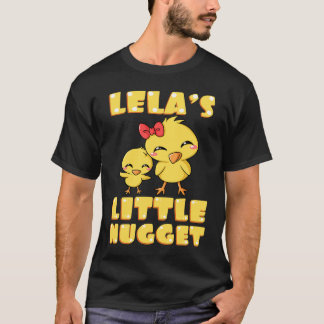 T-shirt Lela's Little Nugget Chicken Lover Grandma Mother'