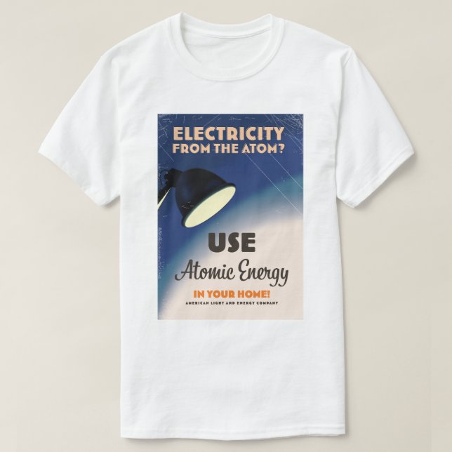 T-shirt L'électricité de l'atome? (Design devant)