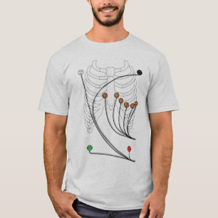T-shirt L'électrocardiogramme ECG/ECG mène - le coeur sa