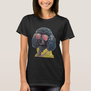 T-shirt L'élégance vintage du caniche redéfinit la fraîche