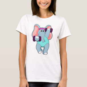 T-shirt L'éléphant à l'état de force avec les cloches