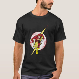 T-shirt L'emblème éclair rouge gras de l'icône Speedster d