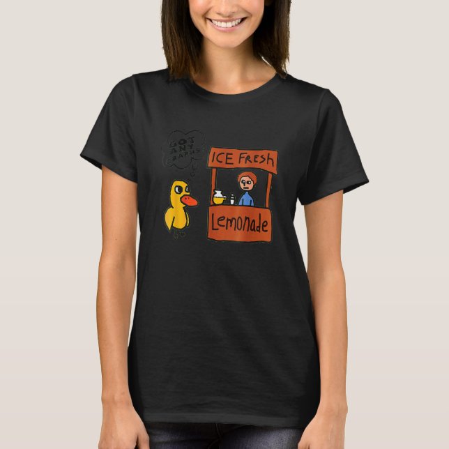 T-shirt Lémérite Fraîche De Glace A Des Raisins Canard (Devant)