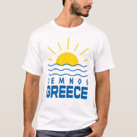 Lemnos Grèce Soleil Et Mer Hommes Blanc