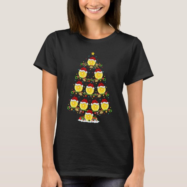 T-shirt Lemon Fruit   Lights Xmas Santa Lemon Christmas Tr (Devant)