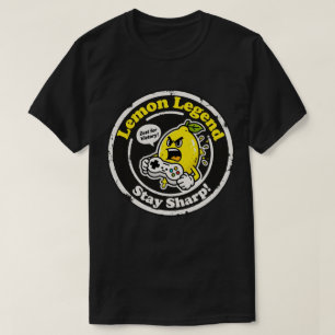 T-shirt "Lemon Legend" Jeu de nourriture Pun graphique Vin