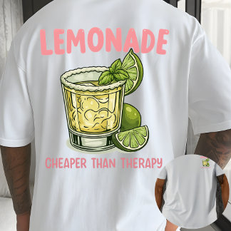 T-shirt Lemonade Cheaper Funny Summer Drink cocktail