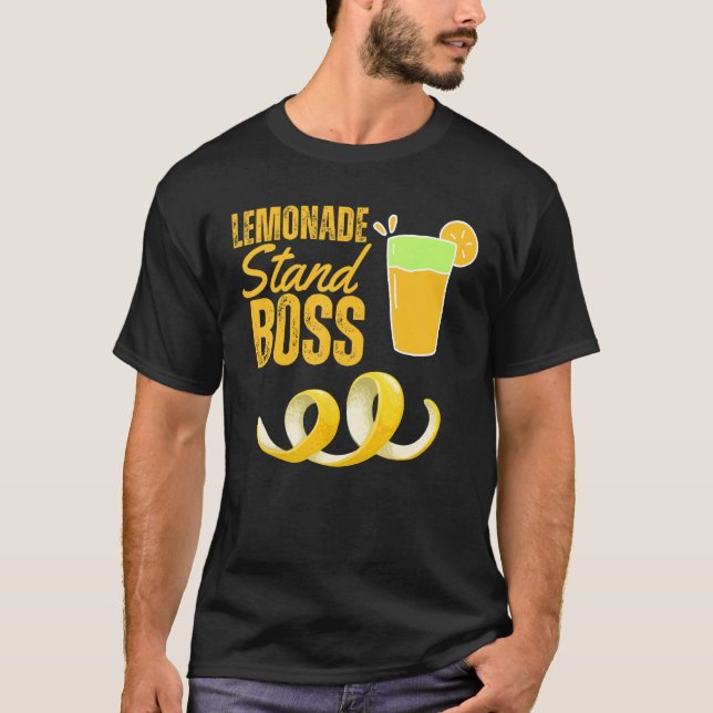 T-shirt Lemonade Stand Boss Lemonade Summer (Devant)