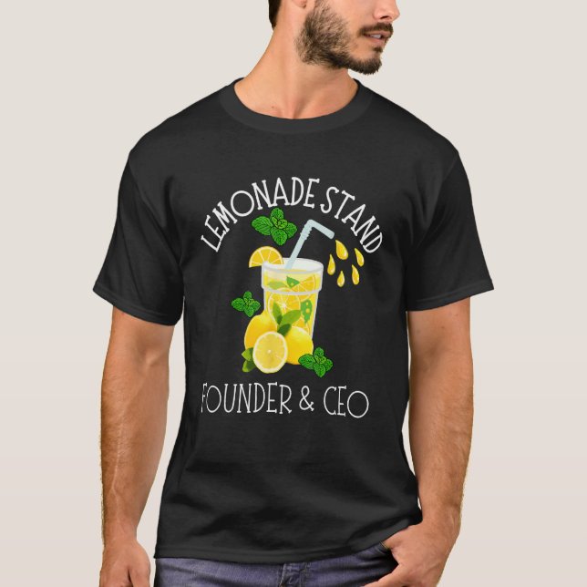 T-shirt Lemonade Stand Fondateur Et PDG Lemon Juice Boss (Devant)