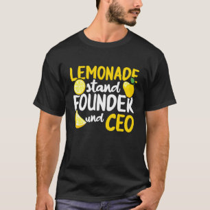 T-shirt Lemonade Stand Founder And Ceo Ice Lemon Juice Lem