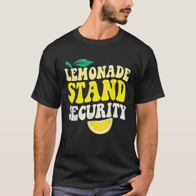 T-shirt Lemonade Stand Security Jus de citron Boisson d'ét (Devant)