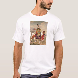 T-shirt L'empereur de Qianlong dans l'armure cérémonieus