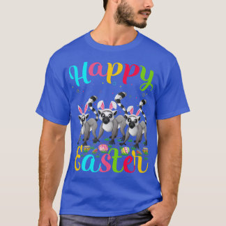 T-shirt Lemur Amant Drôle Oeuf De Pâques Bunny Lemur Joyeu