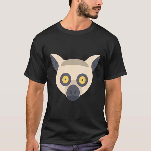 T-shirt Lemur  Ring Tailed Cute Primate 2 (Devant)