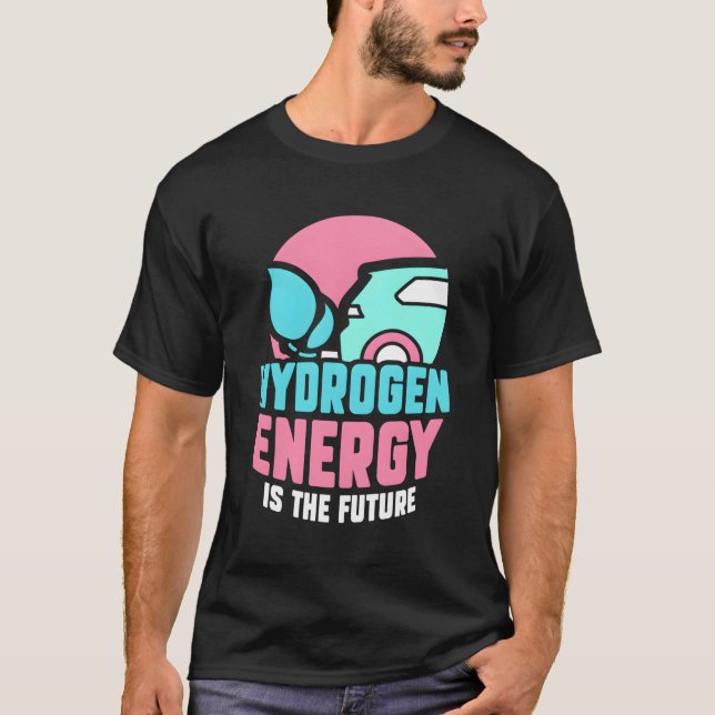 T-shirt L'Énergie Hydrogène Est L'Énergie Future Hybride P (Devant)