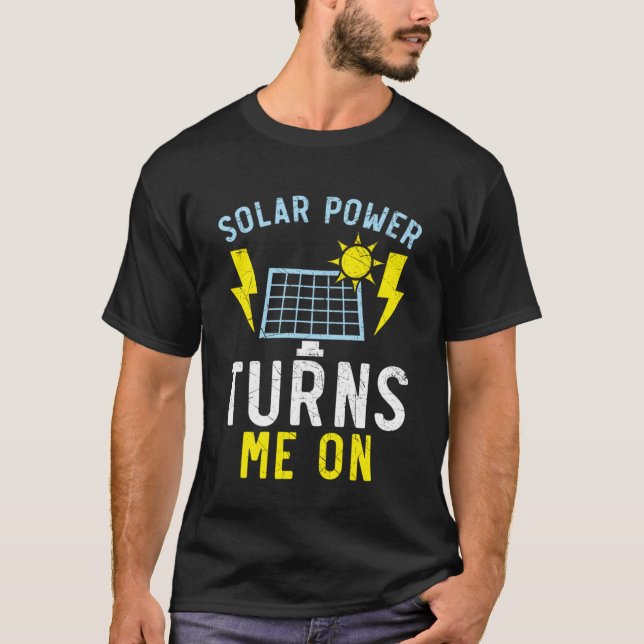 T-shirt L'énergie solaire me transforme en énergie renouve (Devant)