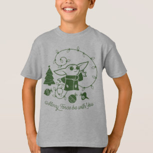 T-shirt L'Enfant Que la Force joyeuse soit avec vous - V