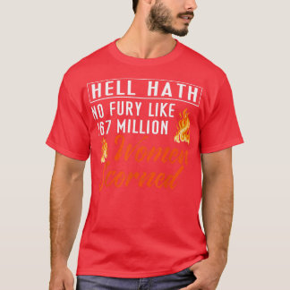 T-shirt L'Enfer N'A Pas De Furie Comme 167 Millions De Fem