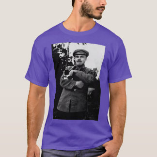 T-shirt Lénine et chat