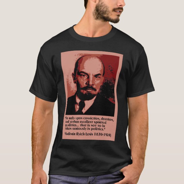 T-shirt Lénine sur la politique (Devant)