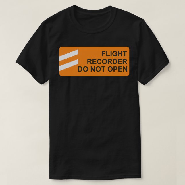T-shirt L'enregistreur de vol de boîte noire ne s'ouvre pa (Design devant)