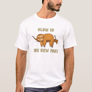 T-shirt Lent est le nouveau vite - T-S sloth décontracté e