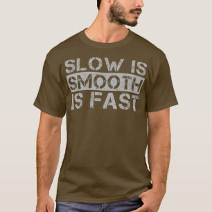 T-shirt Lent Est Lent Lisse Est Gris Rapide Désireux
