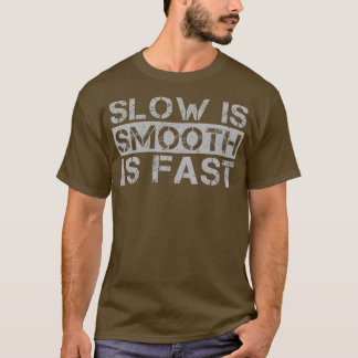 T-shirt Lent Est Lent Lisse Est Gris Rapide Désireux