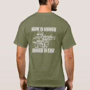 T-SHIRT LENT EST LISSE LISSE EST VITESSE RAPIDE DE TIREUR