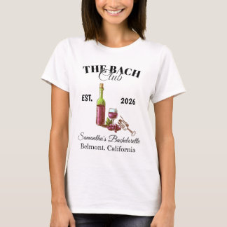 T-shirt L'enterrement de vie de jeune fille du Club BACH
