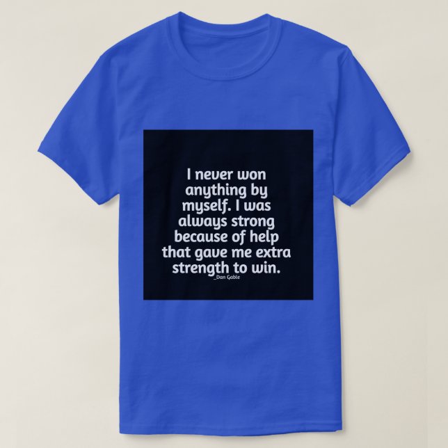 T-shirt l'entraîneur Dan Gable (Design devant)