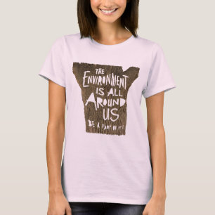 T-shirt L'ENVIRONNEMENT est tout autour des USA soit une