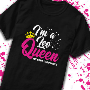 T-shirt Leo Anniversaire Reine Astrologie Zodiac juillet a