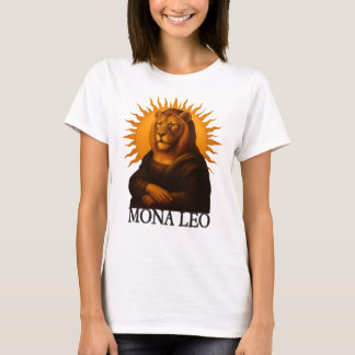 T-shirt Leo astrology birth sign zodiac lion mona lisa