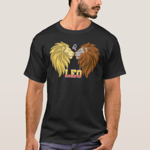 T-shirt Leo Faits Astrologie Lion signe Zodiac Anniversair