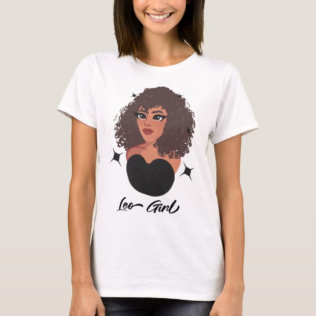 T-shirt Leo Girl (Devant)