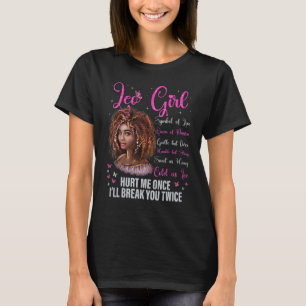 T-shirt Leo Girl Reine noire Zodiac Anniversaire Afro Natu
